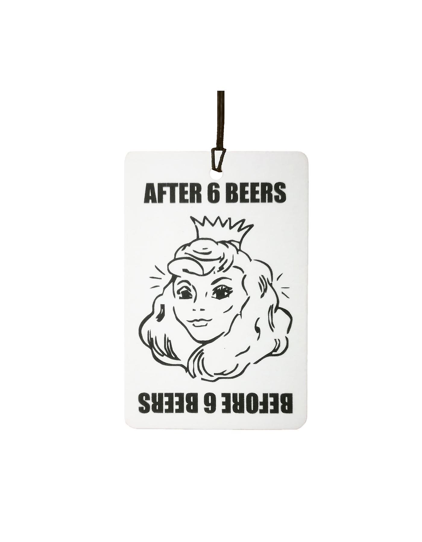 Before And After 6 Beers Car Air Freshener