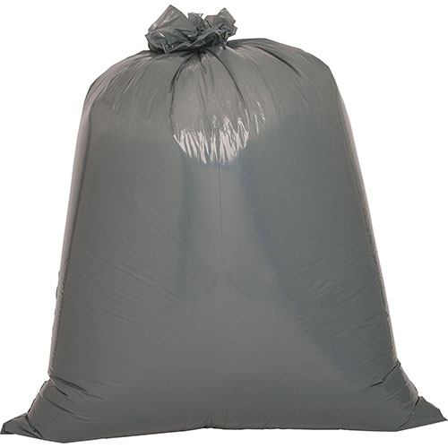 Genuine Joe Black Flat-Bottom Trash Bags | 55 Gallon， 39