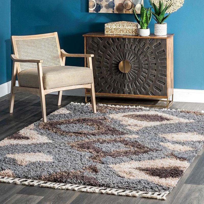 nuLOOM Zaniyah Abstract Shaggy Tassel Area Rug