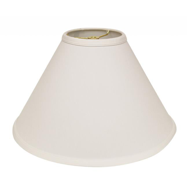 HomeRoots 469915 17 in. White Deep Cone Slanted No Slub Lampshade