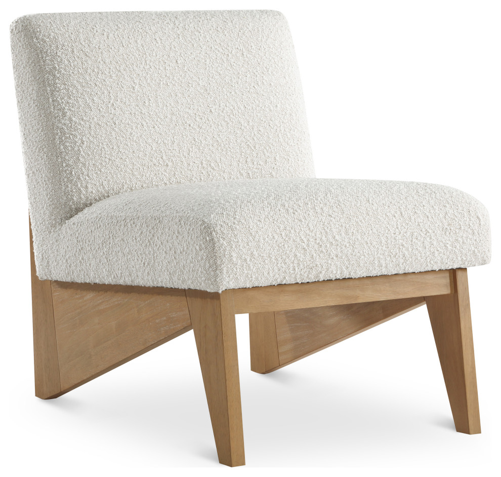 Chapman Boucle Fabric Accent Chair   Armchairs And Accent Chairs   by Meridian Furniture  Houzz