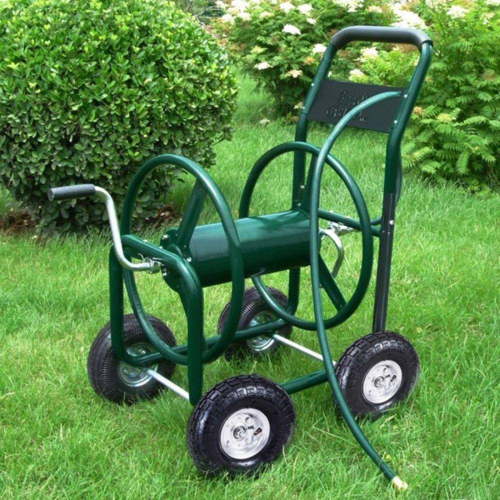 Alpulon 350 ft. Outdoor Garden Yard Water Planting Hose Reel Cart ZMWV077