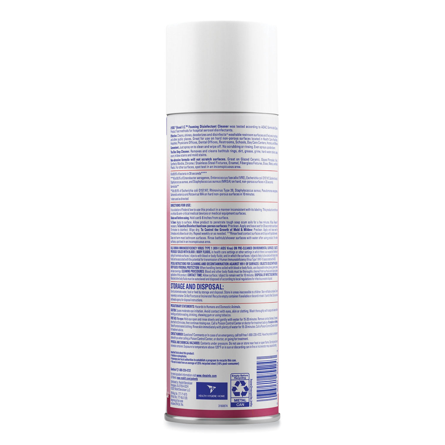 Foaming Disinfectant Cleaner by LYSOLandreg; Brand I.C.andtrade; RAC95524CT