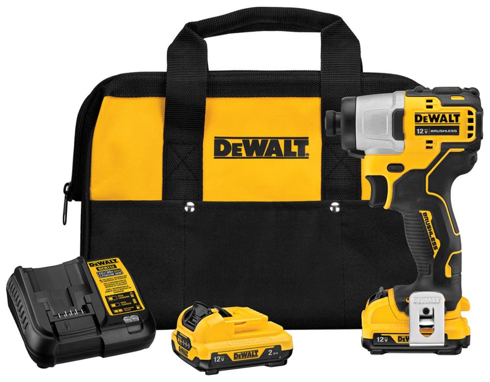 DEWALT 12V MAX XR Brushless Impact Drill Kit DCF801F2 from DEWALT