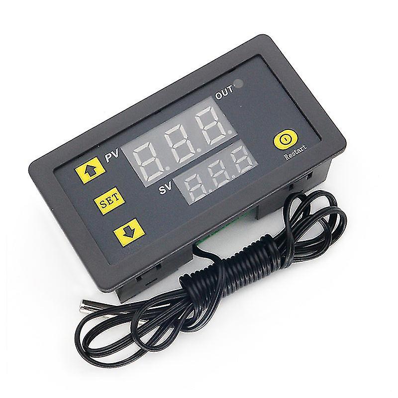 Dc 12v 24v 110v 220v Ac Digital Temperature Controller Led Display Thermostat With Heating Cooling Switch Ntc Sensor