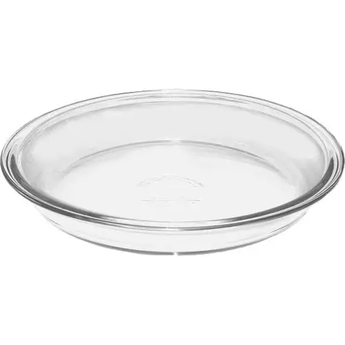 Anchor Hocking Bakeware Clear Glass 9 inch Round Pie Plate， Tempered Glass