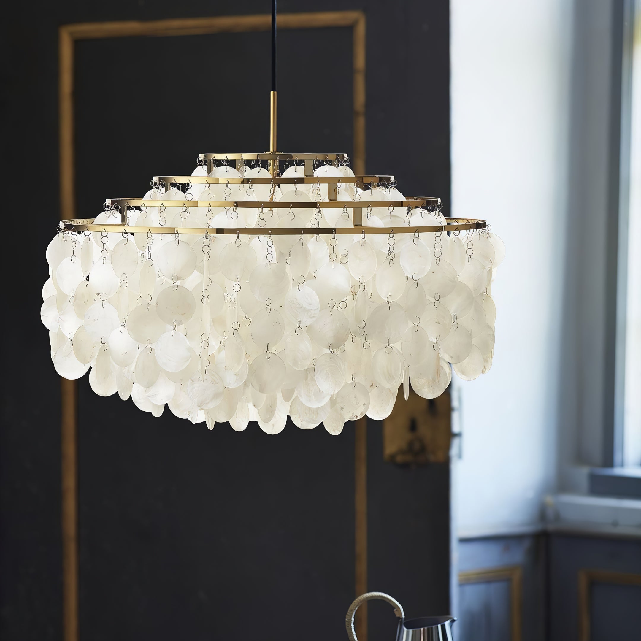 Round Shell Chandelier