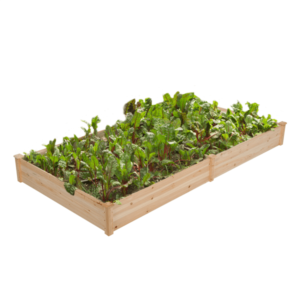 SmileMart Cedar Garden Bed Planter Box Raised Elevated Bed ,Outdoor