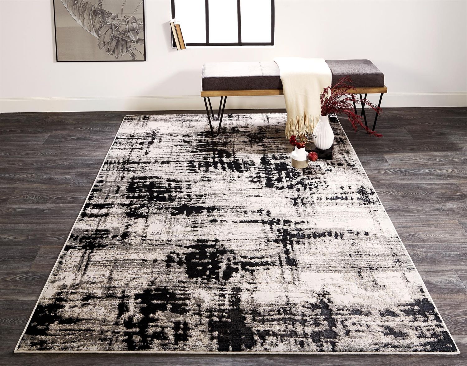 Orin Silver Rug by BD Fine