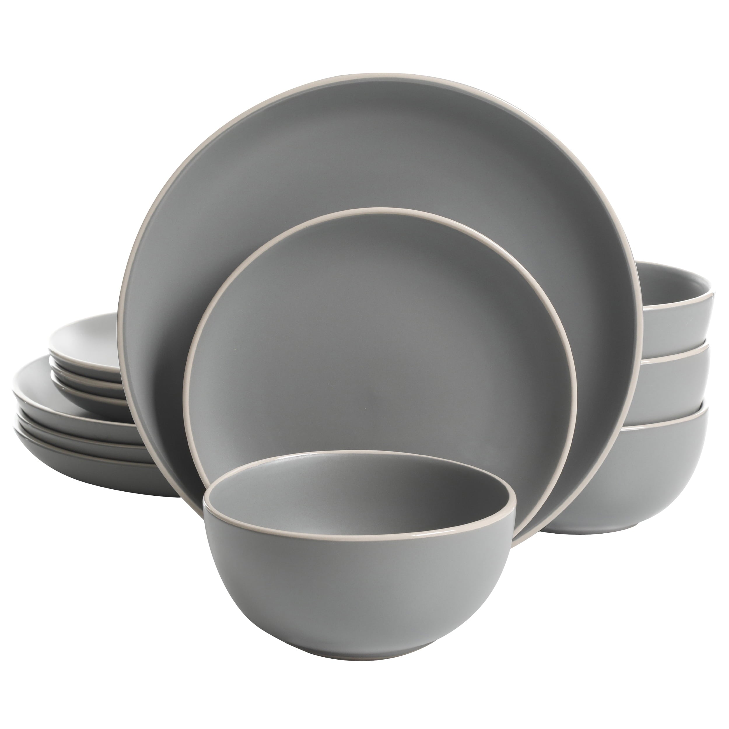 Better Homes and Gardens Zuri Matte 12-Piece Dinnerware Set