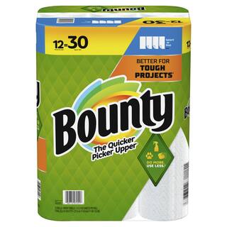 Bounty Select-A-Size White Paper Towel Roll (12 Double Plus Rolls) 003077207251