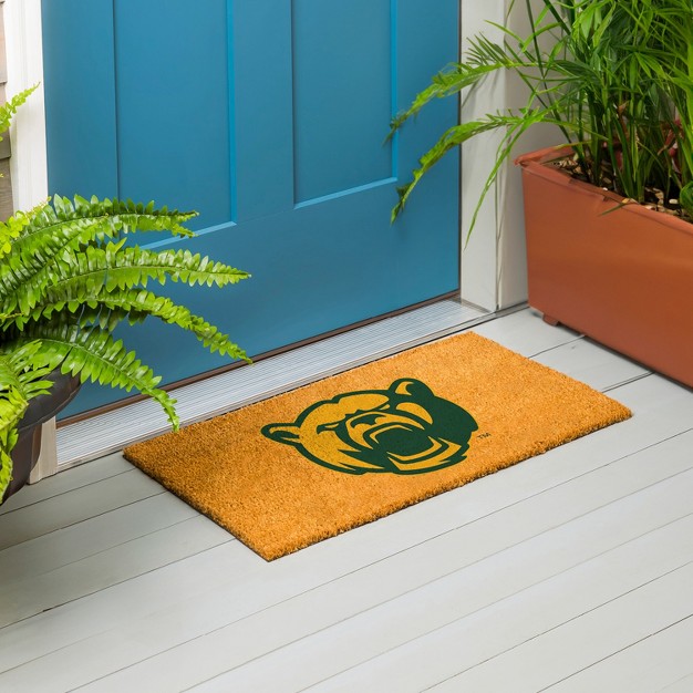 Evergreenncaabaylor Bears Logo Natural Coir 28 X 16 Inches Indoor Outdoor Doormat