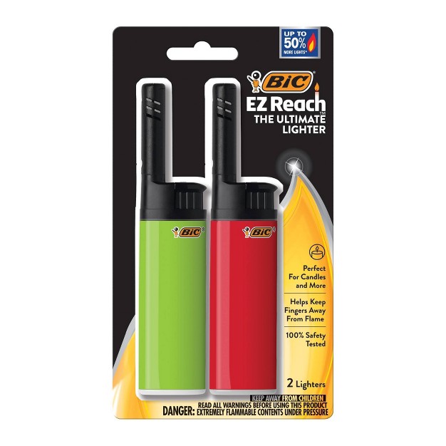 Bic Ez Reach 2pk Pocket Lighter 2ct