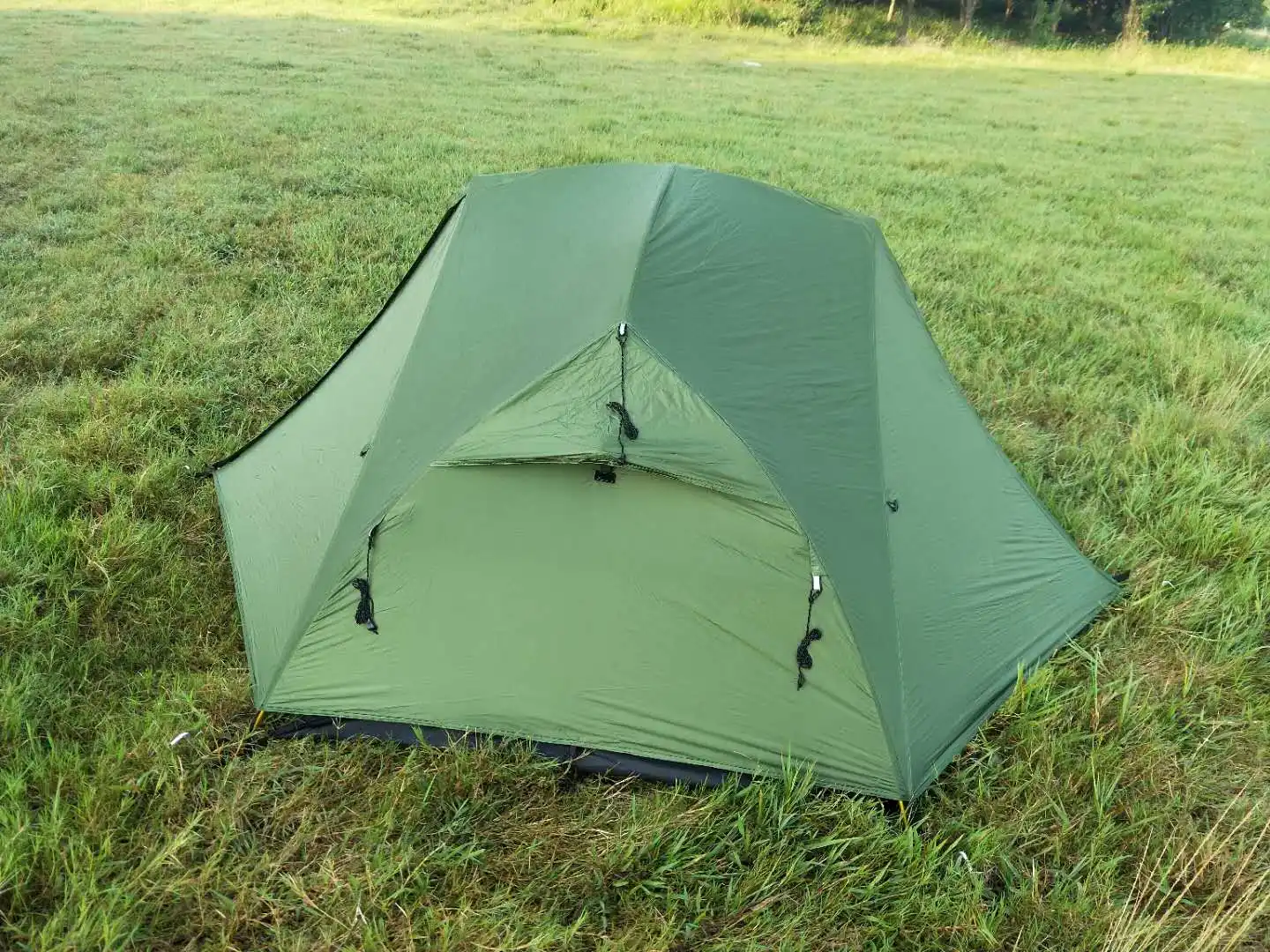 New Popular style top quality 2 man ultralight waterproof nylon silicon coating hiking backpacking camping tent