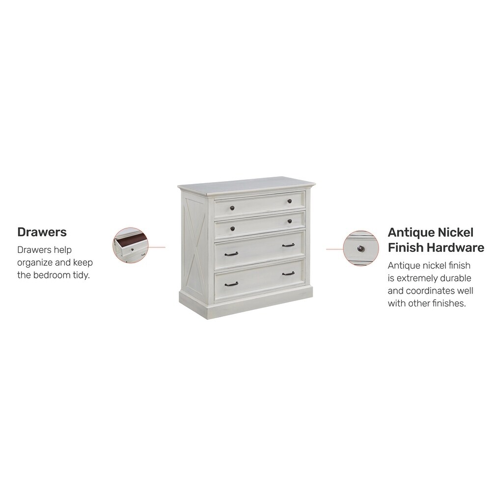 Seaside Lodge Off White 4 drawer Chest by homestyles