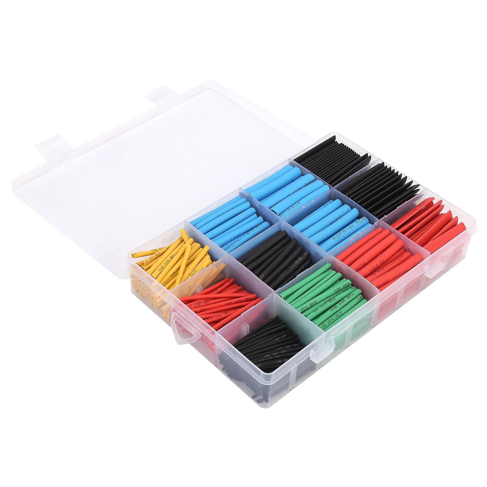 560pcs Heat Shrink Tubing Colorful Polyolefin Wire Insulated Casing For Electrical Insulation