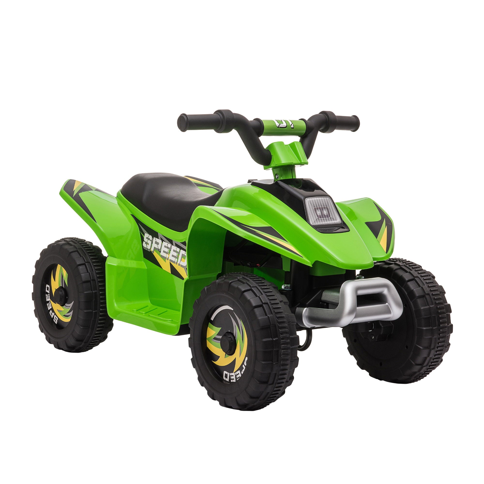 Aosom 6V Kids Electric Ride on Car with Big Wheels 3-5 Years Old Green