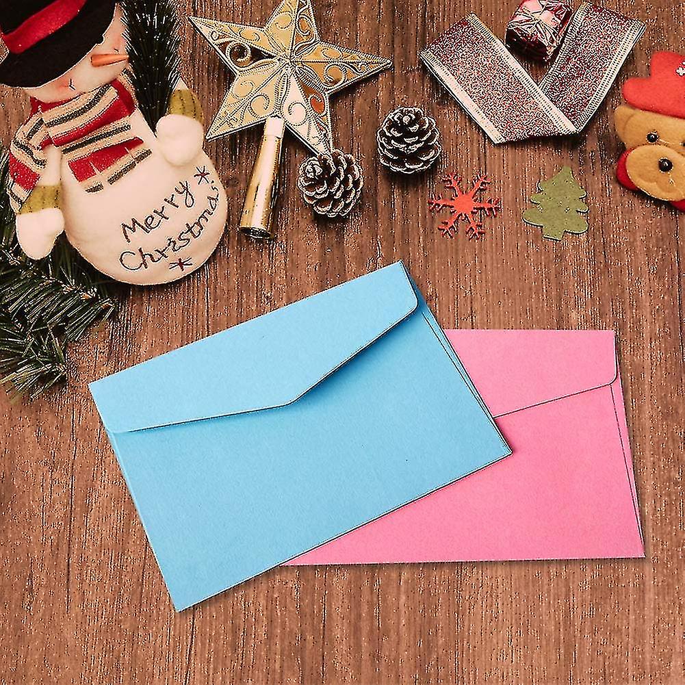 100 Pieces Mini Envelopes And 100 Pieces White Blank Cards， Multi Color Cute