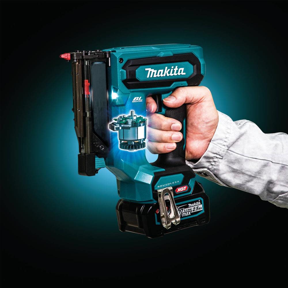 Makita 40V max XGT Pin Nailer Kit Brushless Cordless 23 Gauge 2.5Ah ;