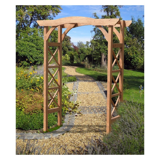 7 x27 Canadian Hemlock Weatherproof Arbor Natural Merry Products