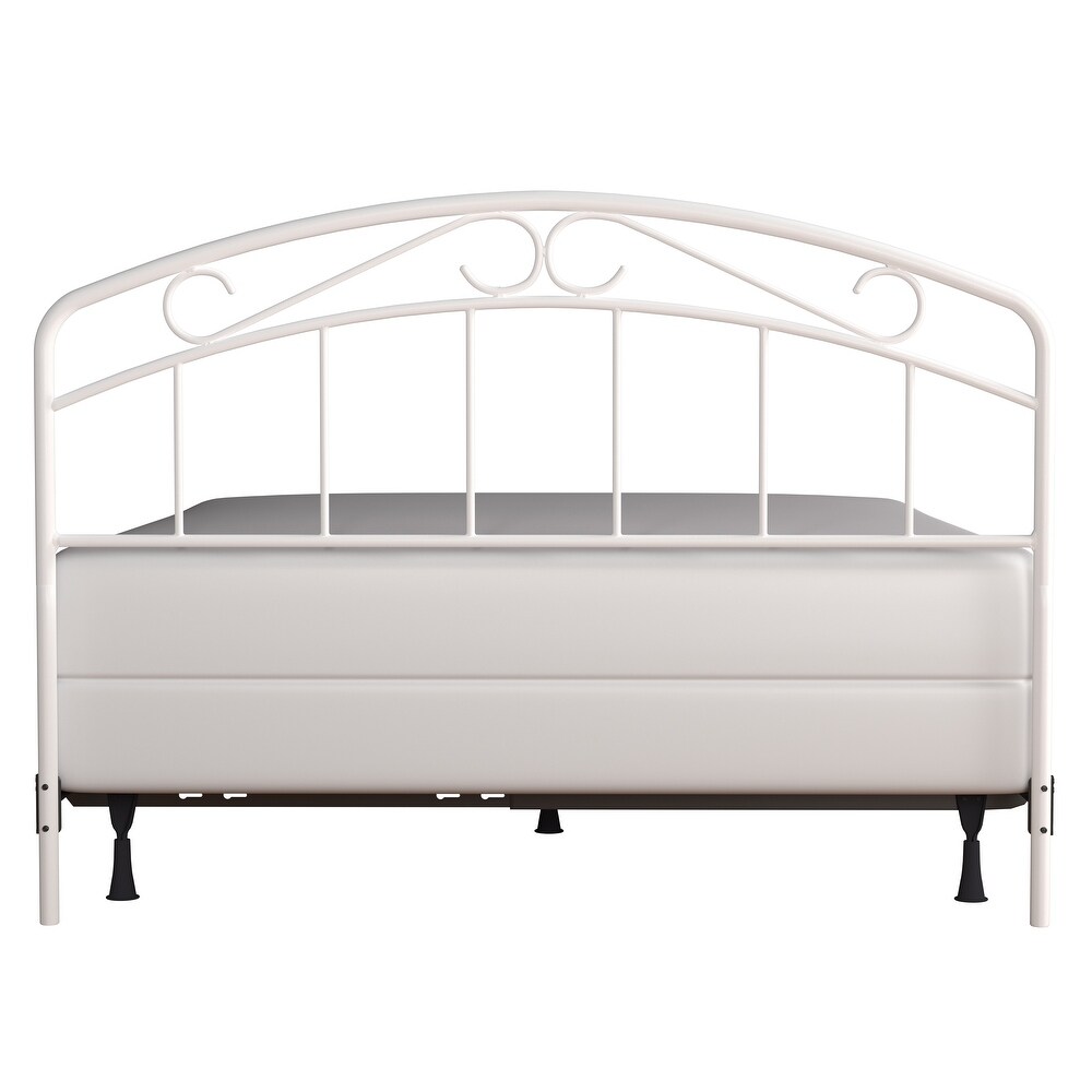 Hillsdale Furniture Jolie Metal Headboard with Arched Scroll Design and Frame