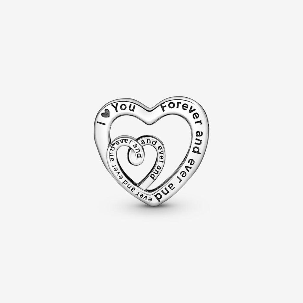 PANDORA  Entwined Infinite Hearts Charm