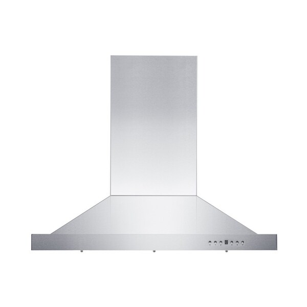 ZLINE Stainless Steel Convertible Vent Island Mount Range Hood