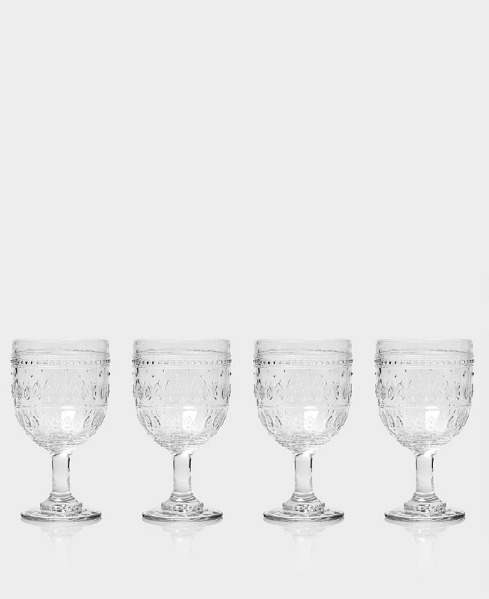 Euro Ceramica Fez Wine Glasses Set of 4