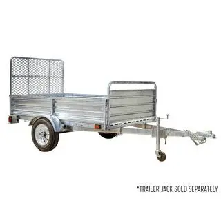 DK2 4.5 ft. x 7.5 ft. Single Axle Galvanized Utility Trailer Kit with Drive-Up Gate MMT5X7G-DUG