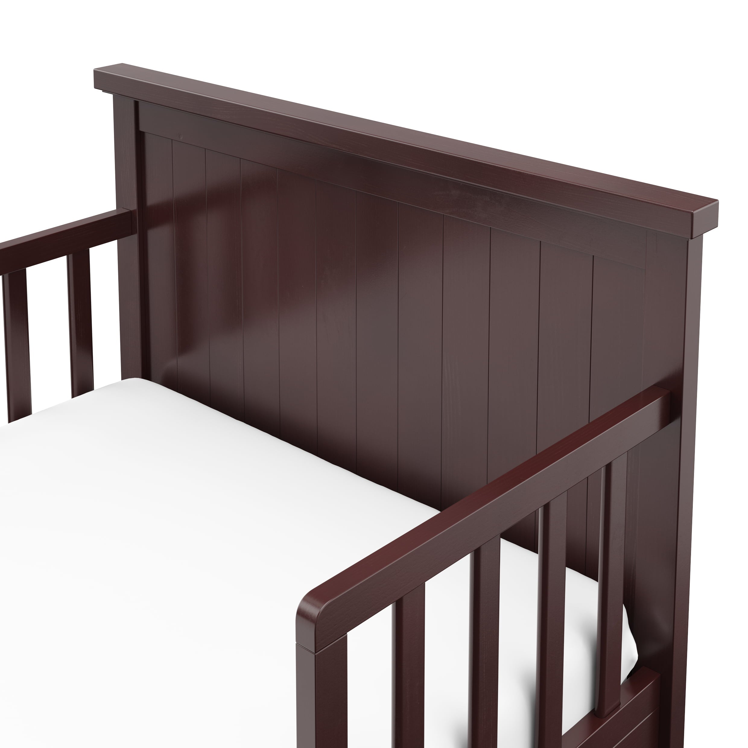 Graco Bailey Wood Single Toddler Kids Bed, Guardrails Included Espresso