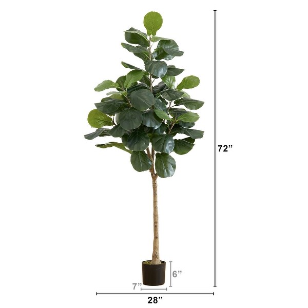 6' Artificial Fiddle Leaf Tree