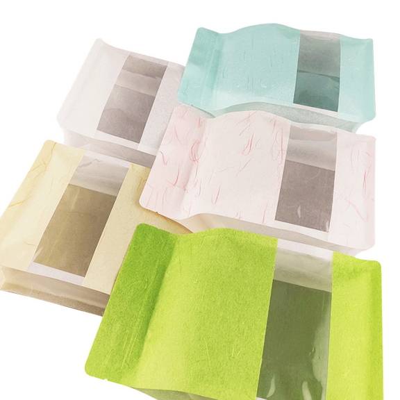 Muka 50 PCS Eco Friendly Rice Paper Side Gusseted ...