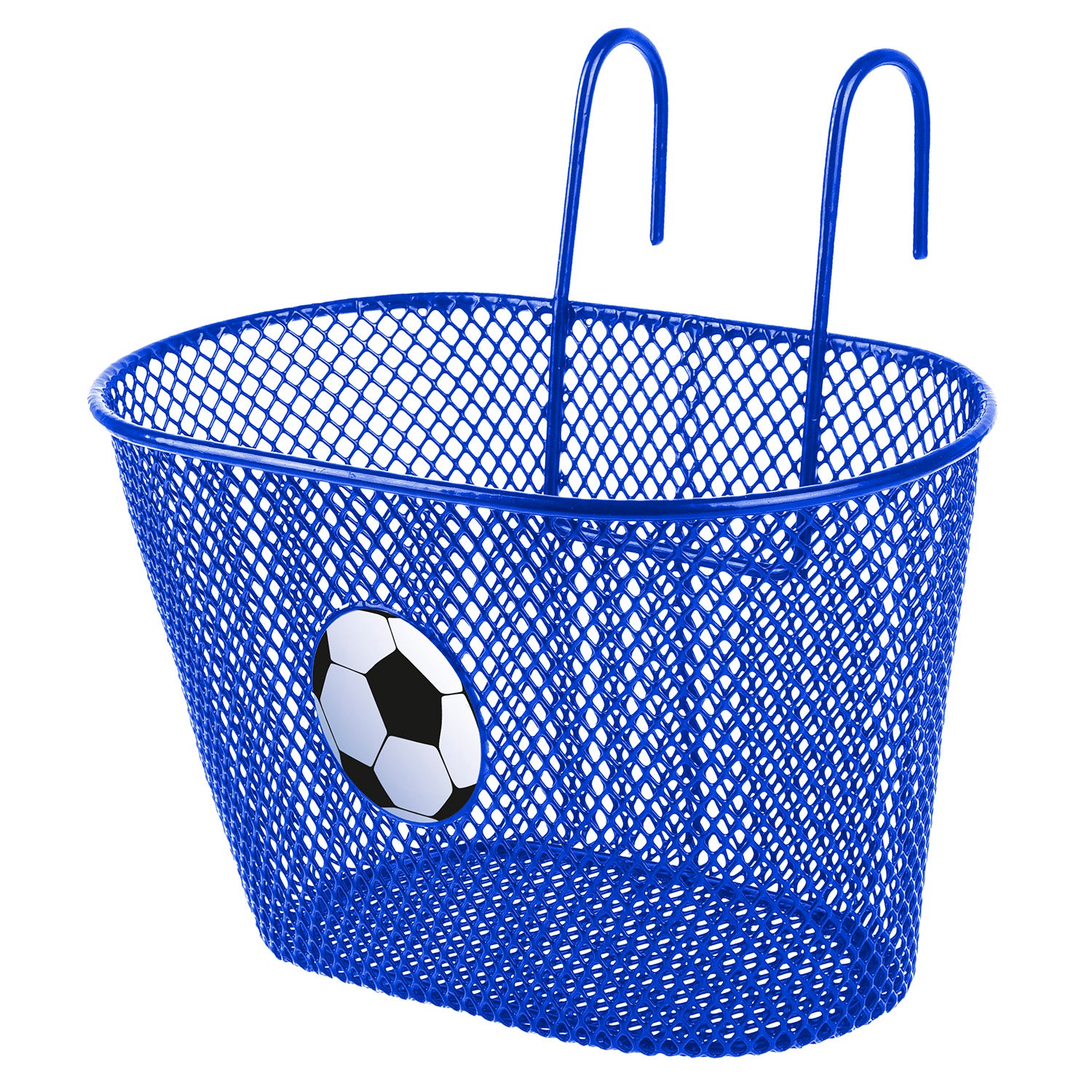 Ventura Child Wire Bicycle Basket， Blue Soccer Ball