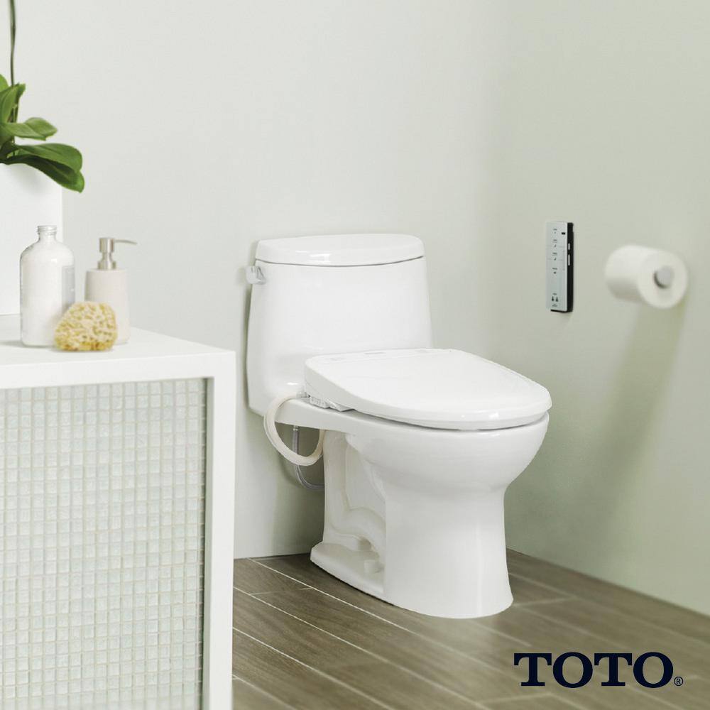 TOTO S300e WASHLET Electric Bidet Seat for Round Toilet with EWATER+ in Cotton White sw573#01