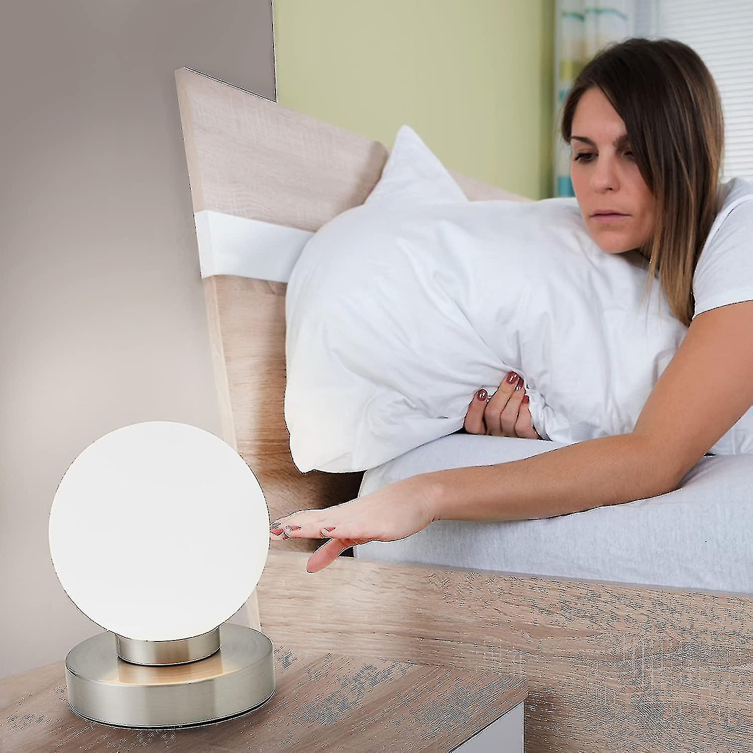 3-intensity Tactile Bedside Lamp， Table Lamp ， 3 Brightness Levels