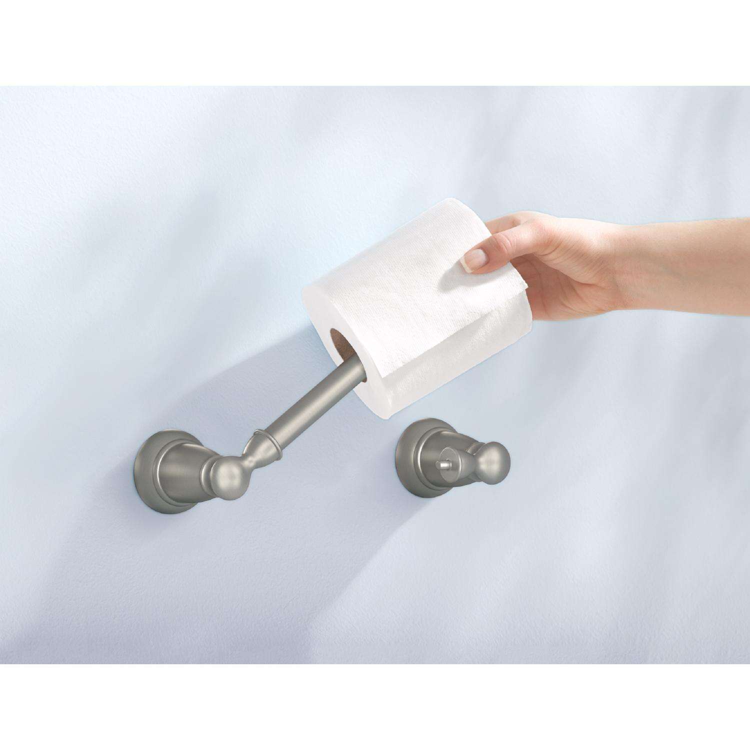 Moen Banbury Brushed Nickel Toilet Paper Holder