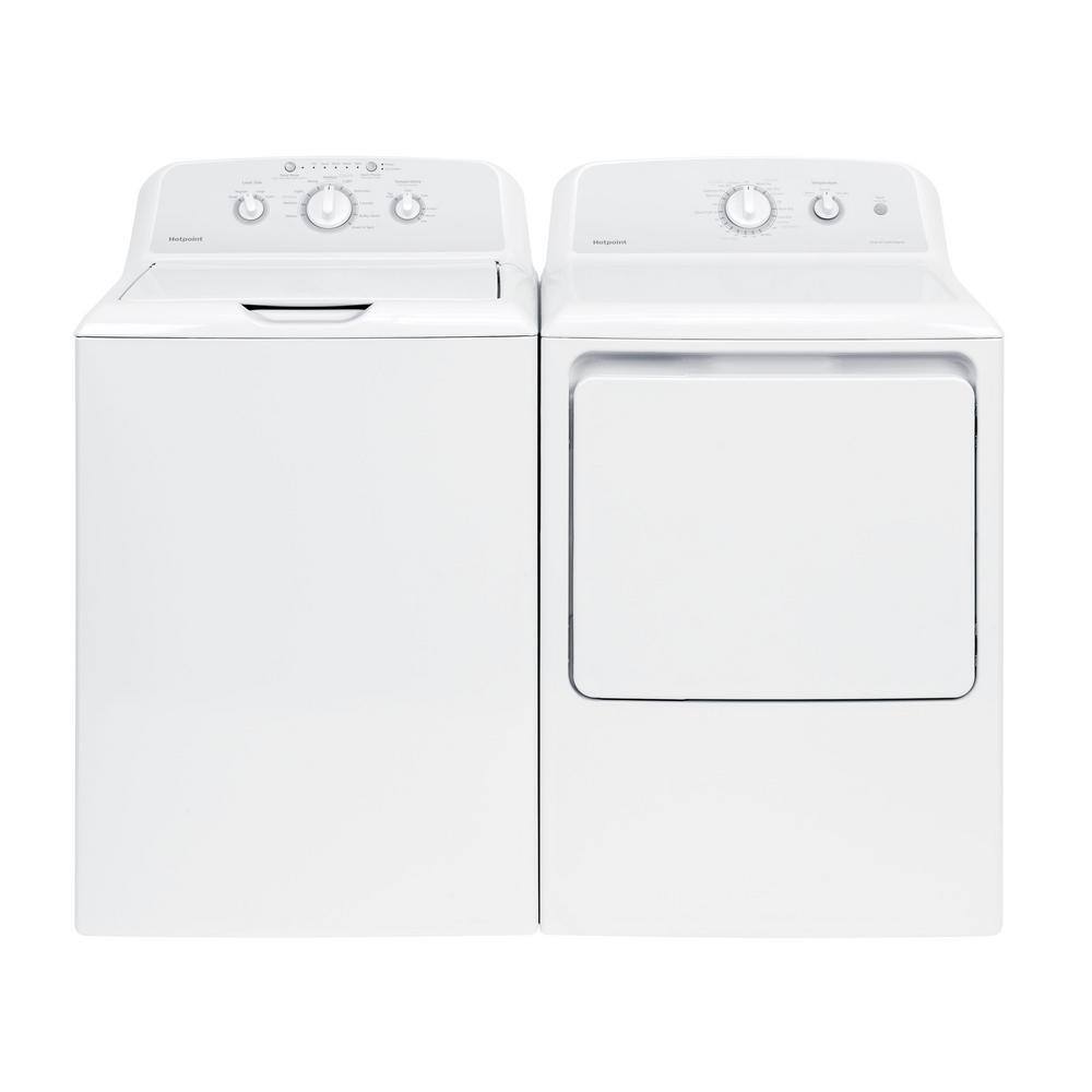 Hotpoint 6.2 cu. ft. Gas Dryer in White with Auto Dry HTX24GASKWS