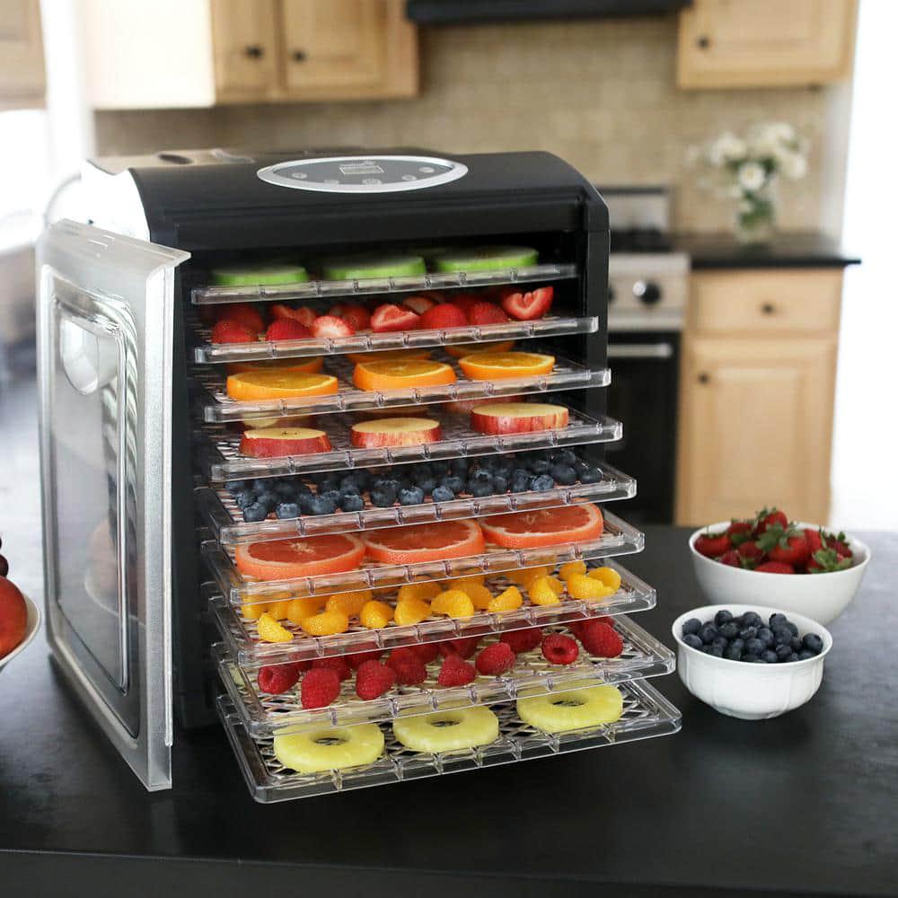 Ivation 9 Plastic Tray Food Dehydrator For Snacks Herbs Fruit and Beef Jerky