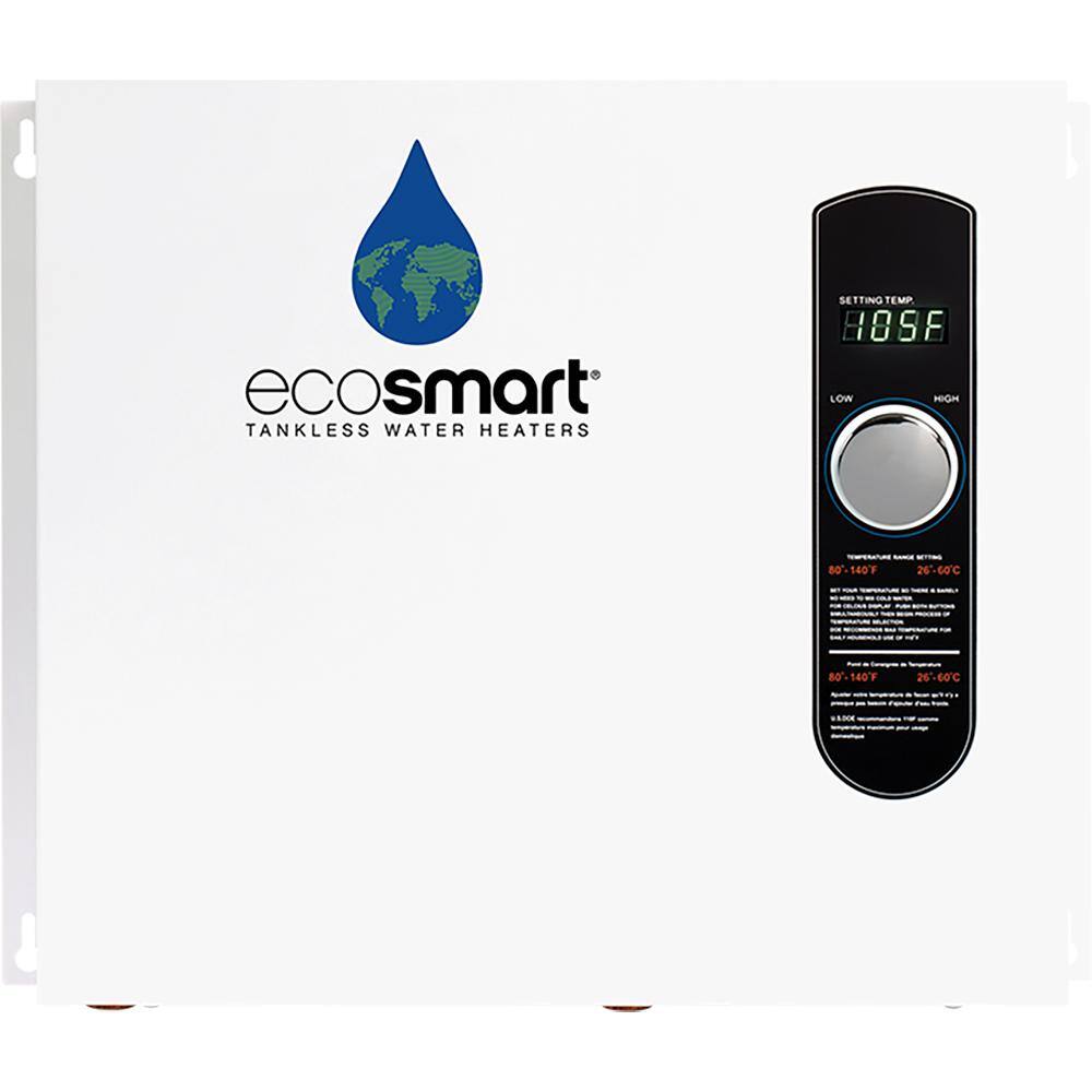 EcoSmart ECO 36 Tankless Electric Water Heater 36 kW 240 V with Inline Flow Restrictor ECO 36 FC