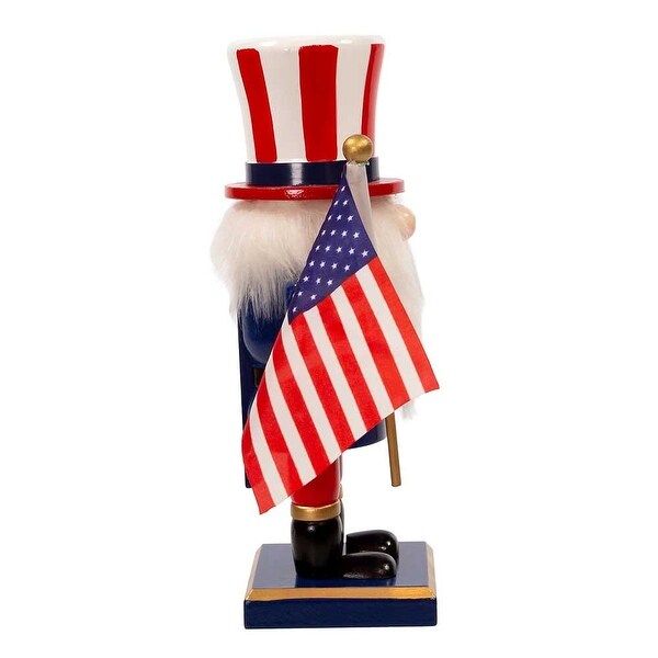 Kurt Adler 9Inch Patriotic Gnome Nutcracker