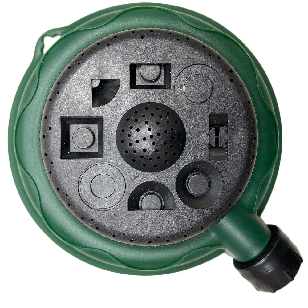 8 Patterns Multifunctional Turret Water Sprinkler Ideal for Irrigation Different Garden Styles Dial Selection Wide Range