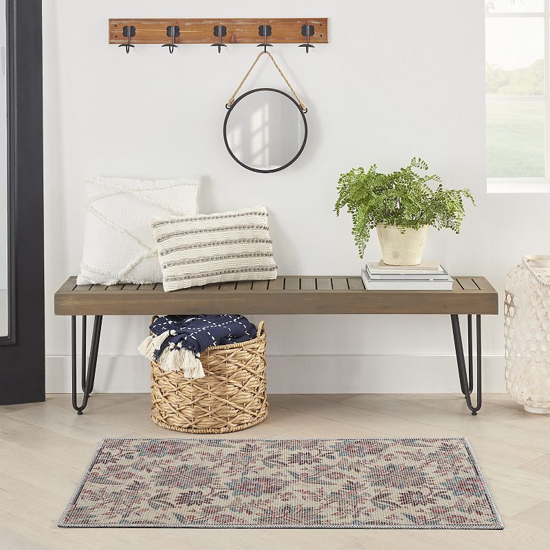 Waverly Washable Floral Area Rug