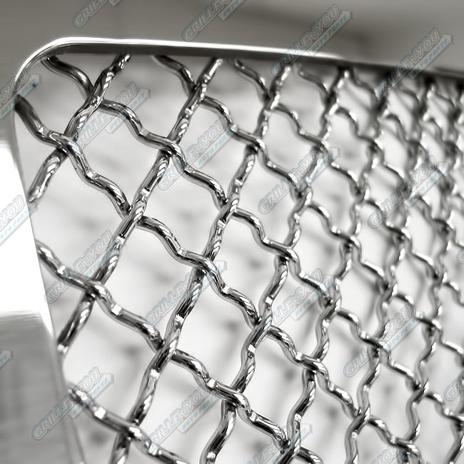 APS Premium Stainless Steel Chrome Mesh Grille Compatible with Dodge Magnum 2005-2007 Combo N19-S07877D