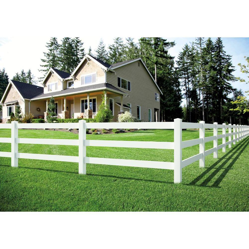 Veranda 5 in. x 5 in. White Vinyl Pyramid Fence Post Cap 211350