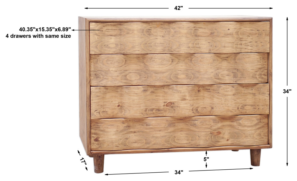 Uttermost Crawford Light Oak Accent Chest   Modern   Accent Chests And Cabinets   by Zin Home  Houzz