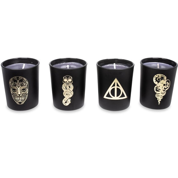 Ukonic Harry Potter Dark Arts Scented Soy Wax Candle Collection Set Of 4