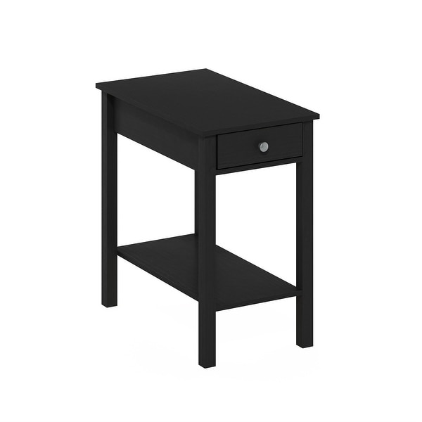 Furinno Classic Rectangular Side Table with Drawer