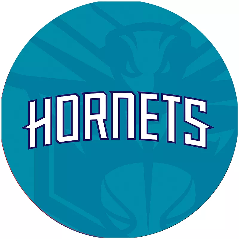 Charlotte Hornets Padded Ribbed Black Bar Stool