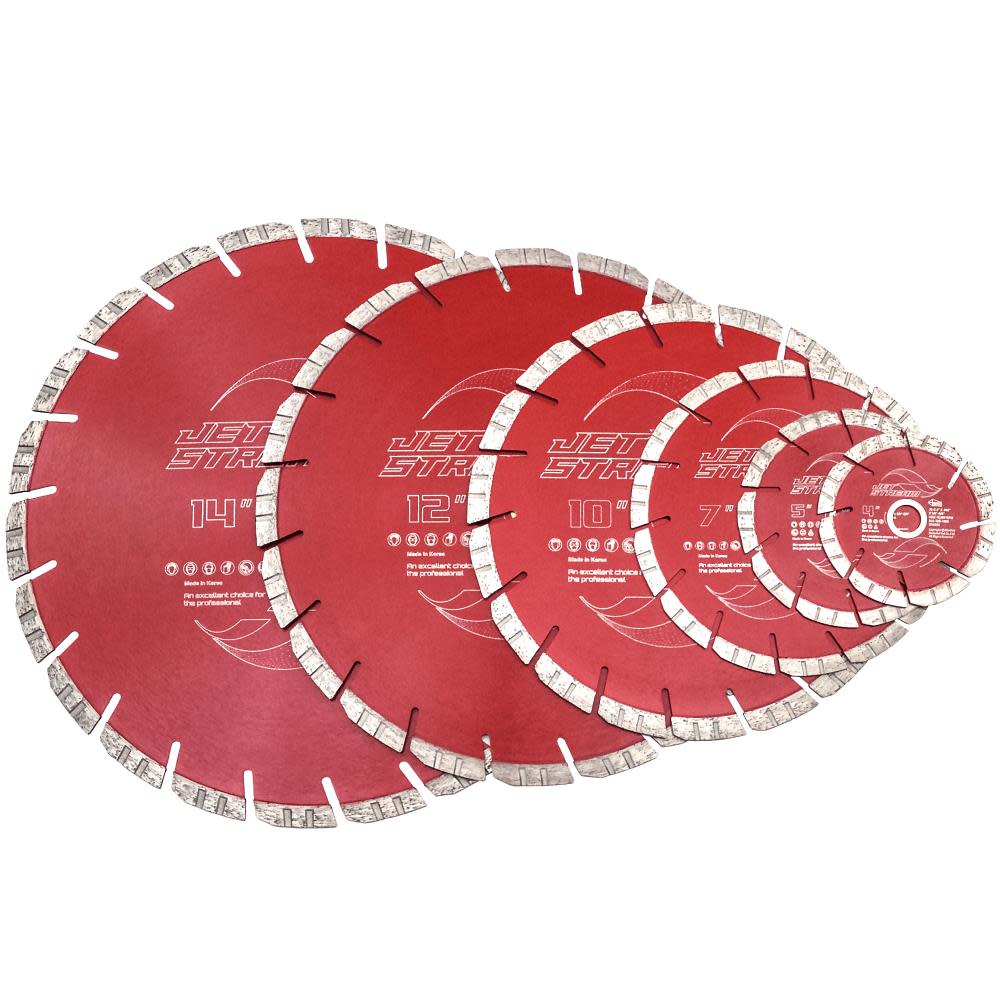 4.5 x .080 x 7/8-5/8 Jet Stream Diamond Blades