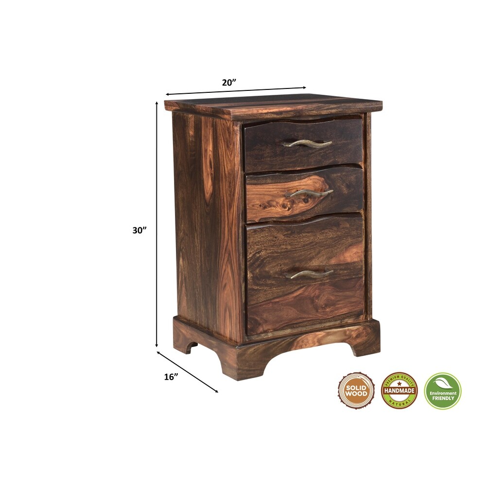 Avenue Live Edge Filing Cabinet